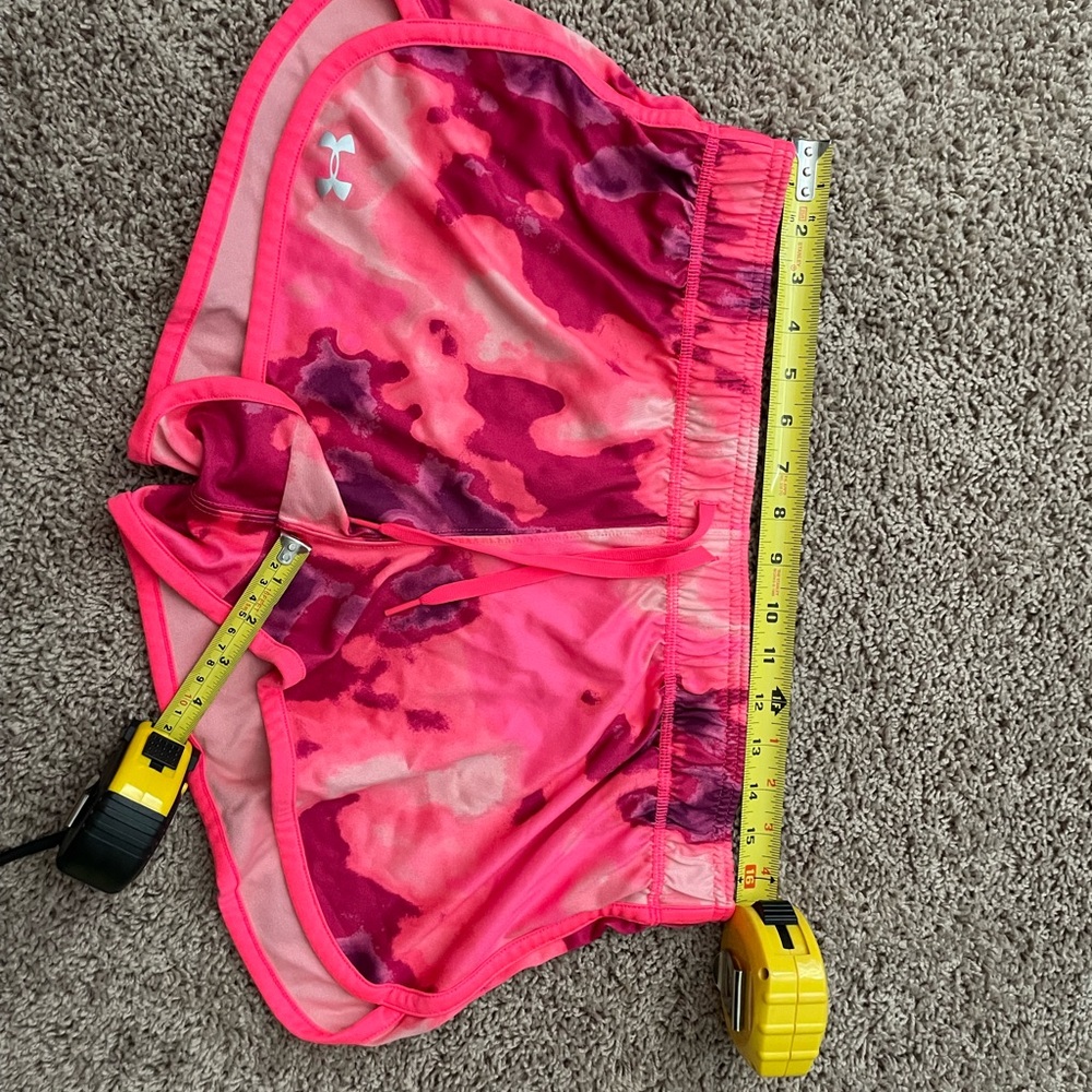 Under Armour Pink Camo Athletic Shorts